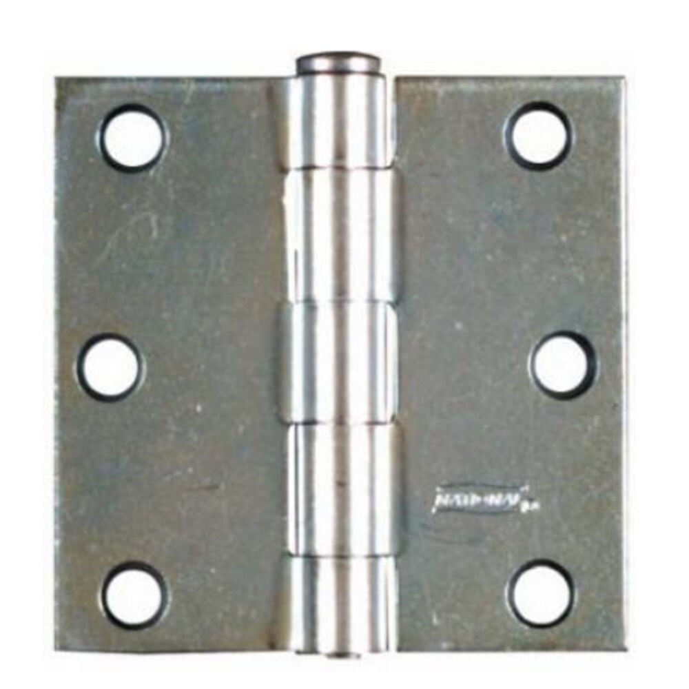 image of N195-651 Removable Pin Broad Hinge 3 Inch Zinc Plated Steel 2 Pack
