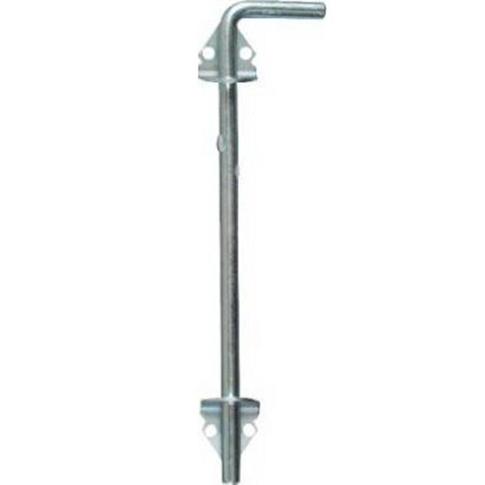 image of N152-058 Cane Bolt 1/2 By 12 Inch Zinc Plated Hot Rolled Steel