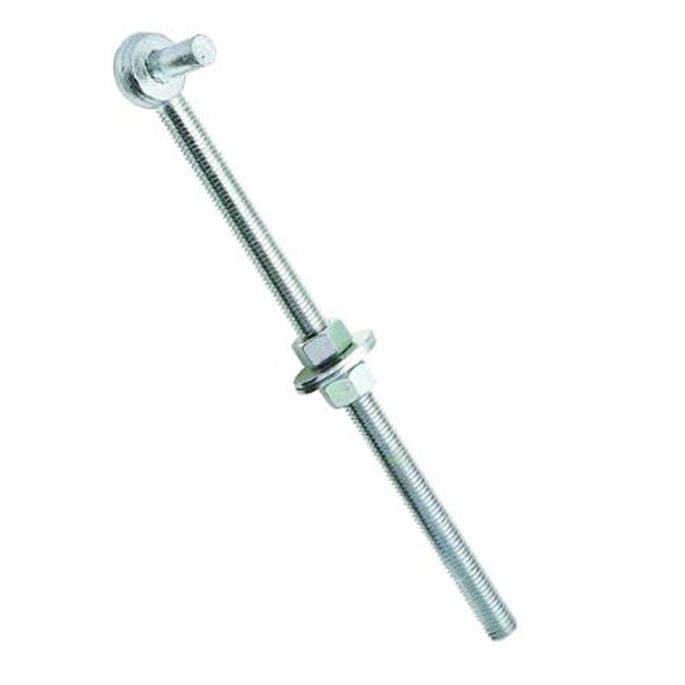 image of N130-583 Bolt Hook 5/8 By 12 Inch Zinc Plated Steel