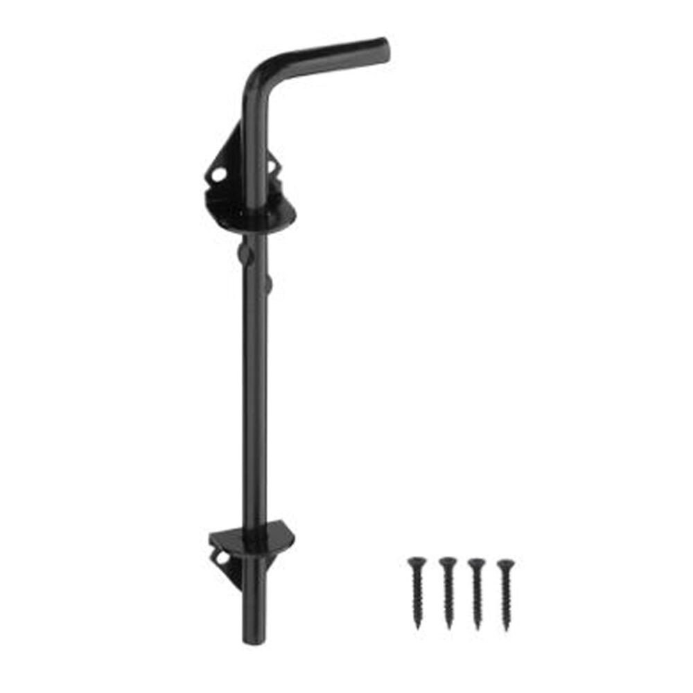 image of N165-902 Cane Bolt 1/2 By 12 Inch Black Finish On Hot Rolled Steel