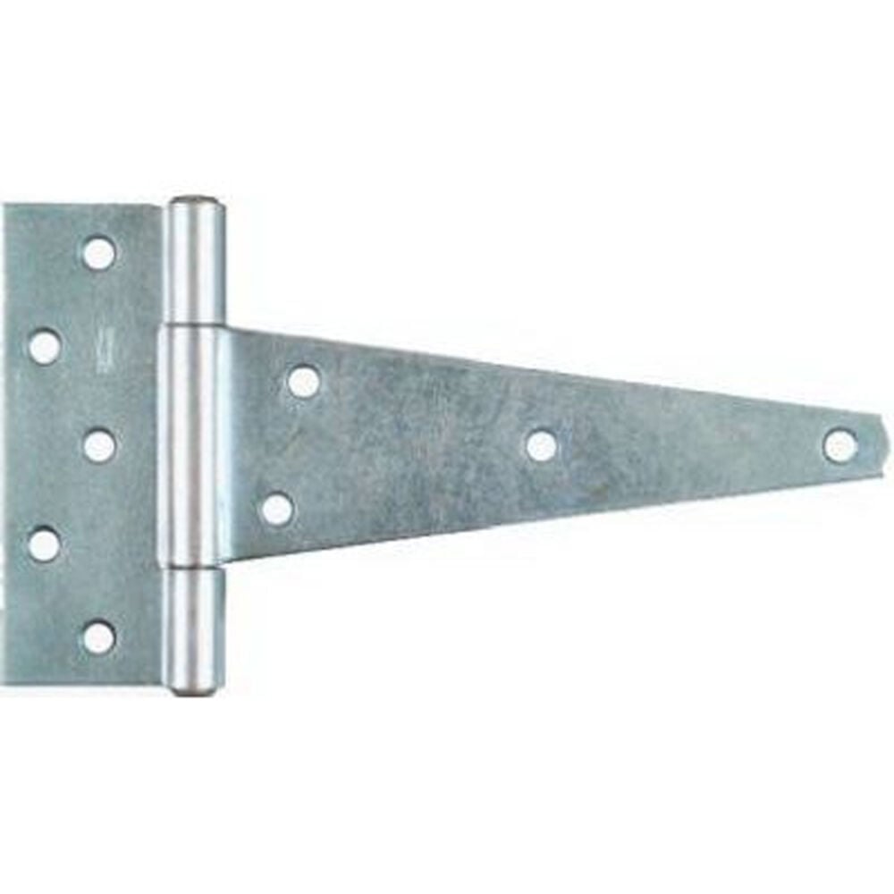 image of N128-900 Heavy Duty T-Hinge 10 Inch Zinc Plated Steel Bulk