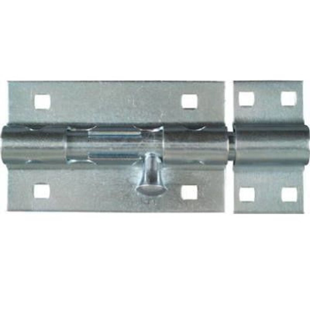 image of N151-118 Extra Heavy Padlockable Barrel Bolt 5 Inch Zinc Plated Steel