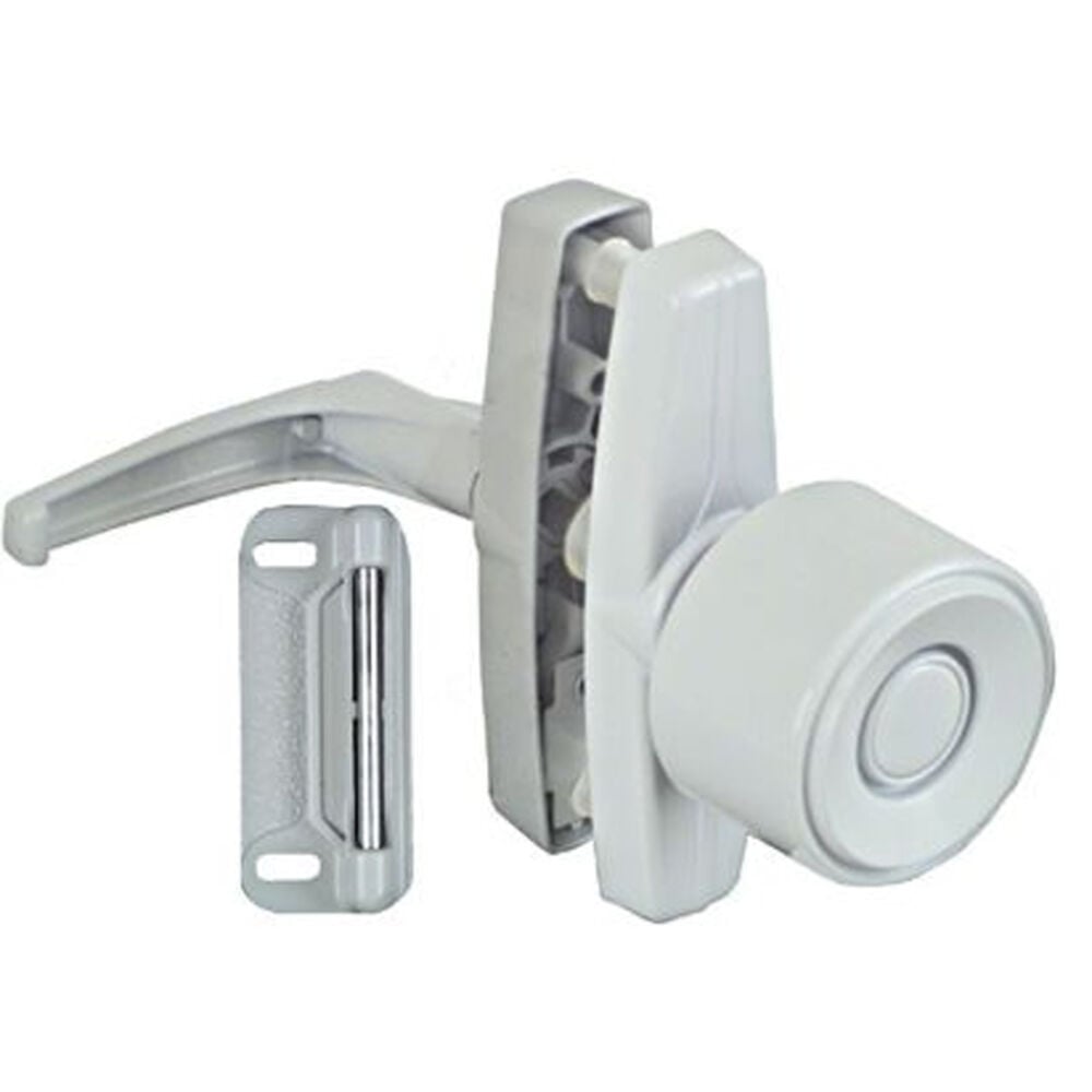 image of Universal Screen Door Knob Latch White