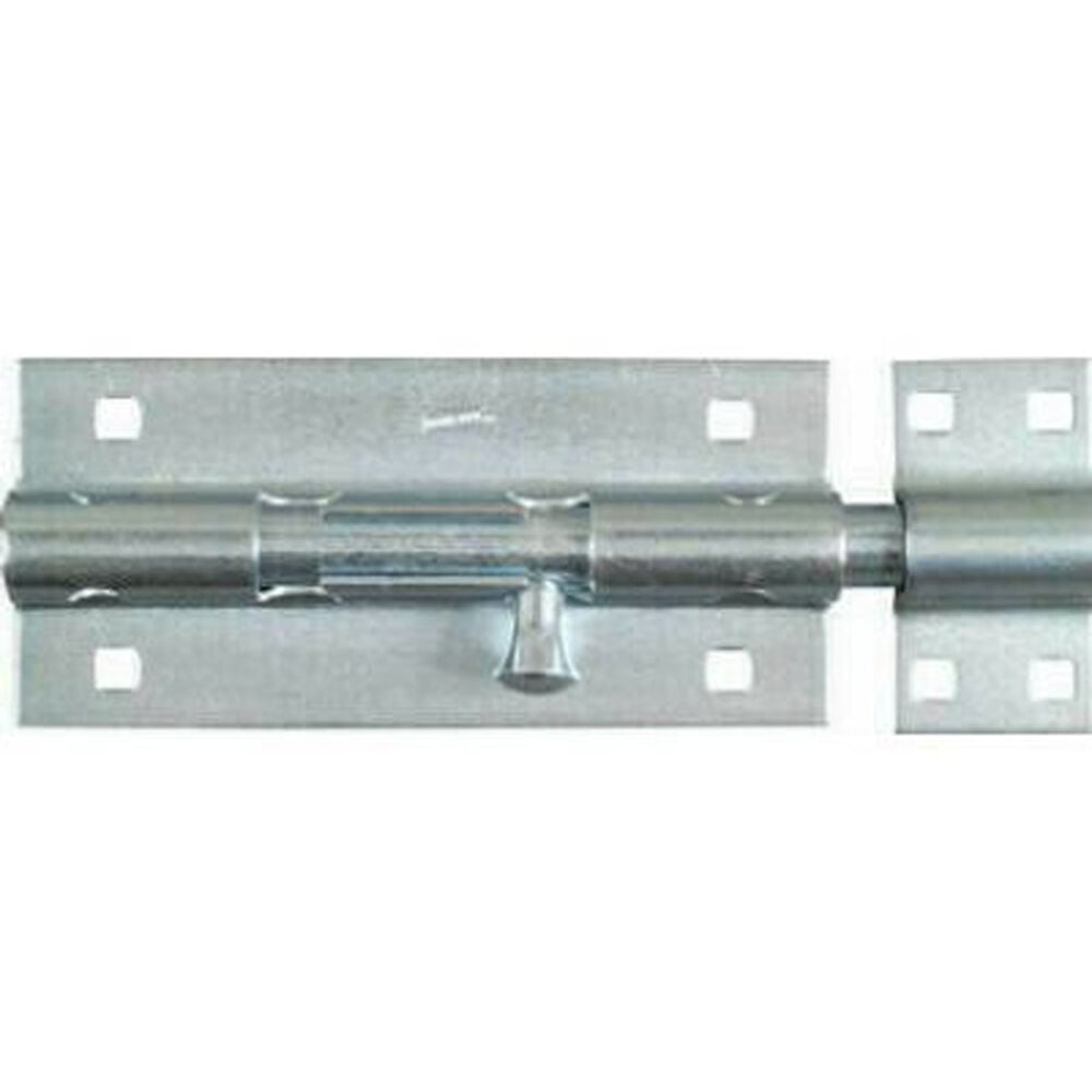image of N151-167 Extra Heavy Padlockable Barrel Bolt 8 Inch Zinc Plated Steel