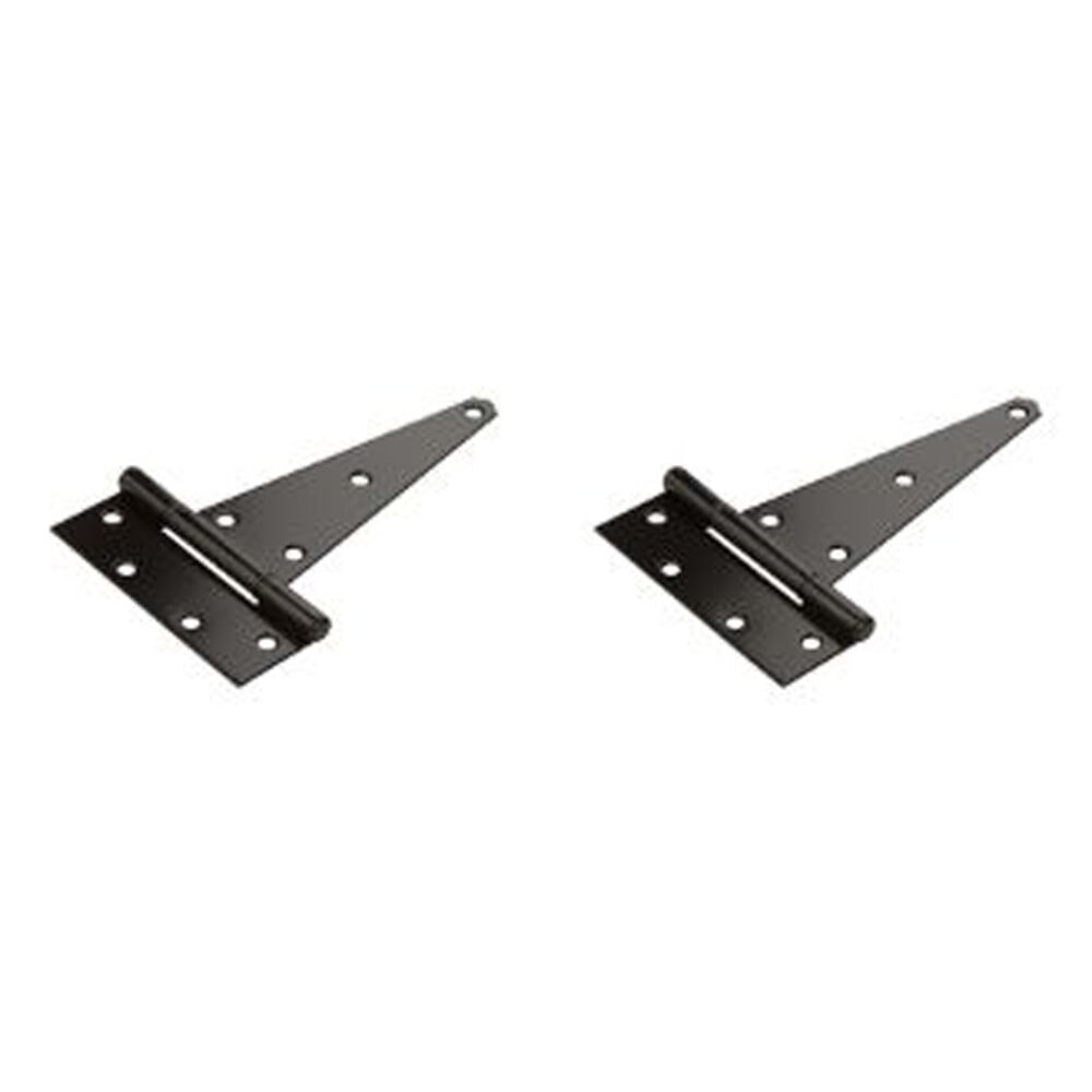 image of N129-213 Heavy Duty T-Hinges 8 Inch Black