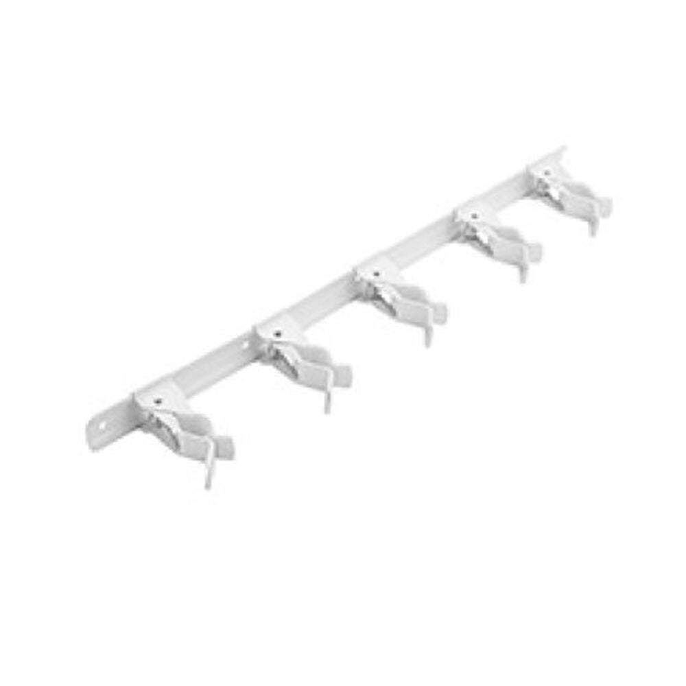 image of N112-078 Tool Storage 5 Clips 17 Inch White Enameled