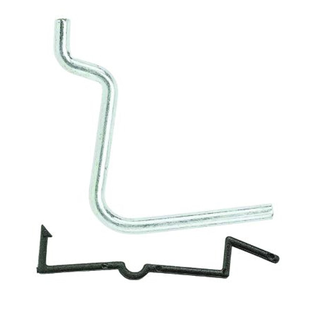 image of N180-004 Angled Multi Fit 1 Inch Pegboard Hooks With Locks 8 Pack