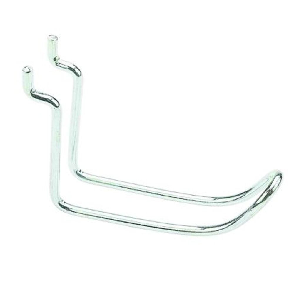 image of N180-031 3 Zinc Plated Loop Hooks 2 Pack