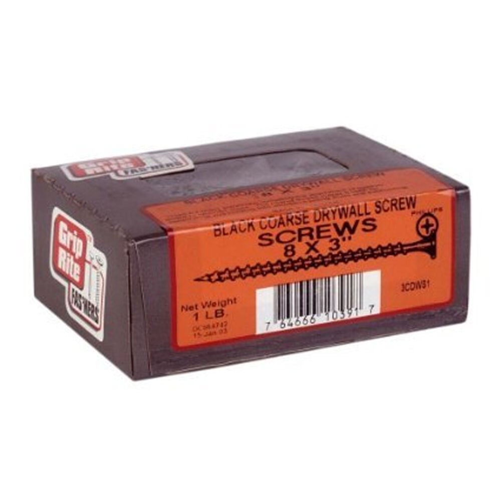 image of 3-Inch 8 Coarse Thread Drywall Screw with Bugle Head, 1 Pound