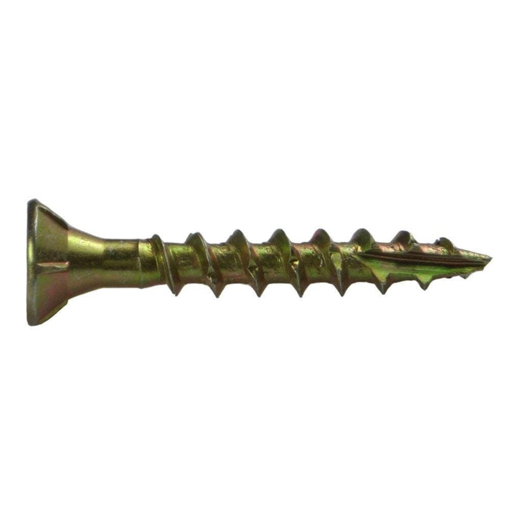 image of 1LB 8X1-1/4 CONST Screw, 8 by 1-1/4-Inch, Gold