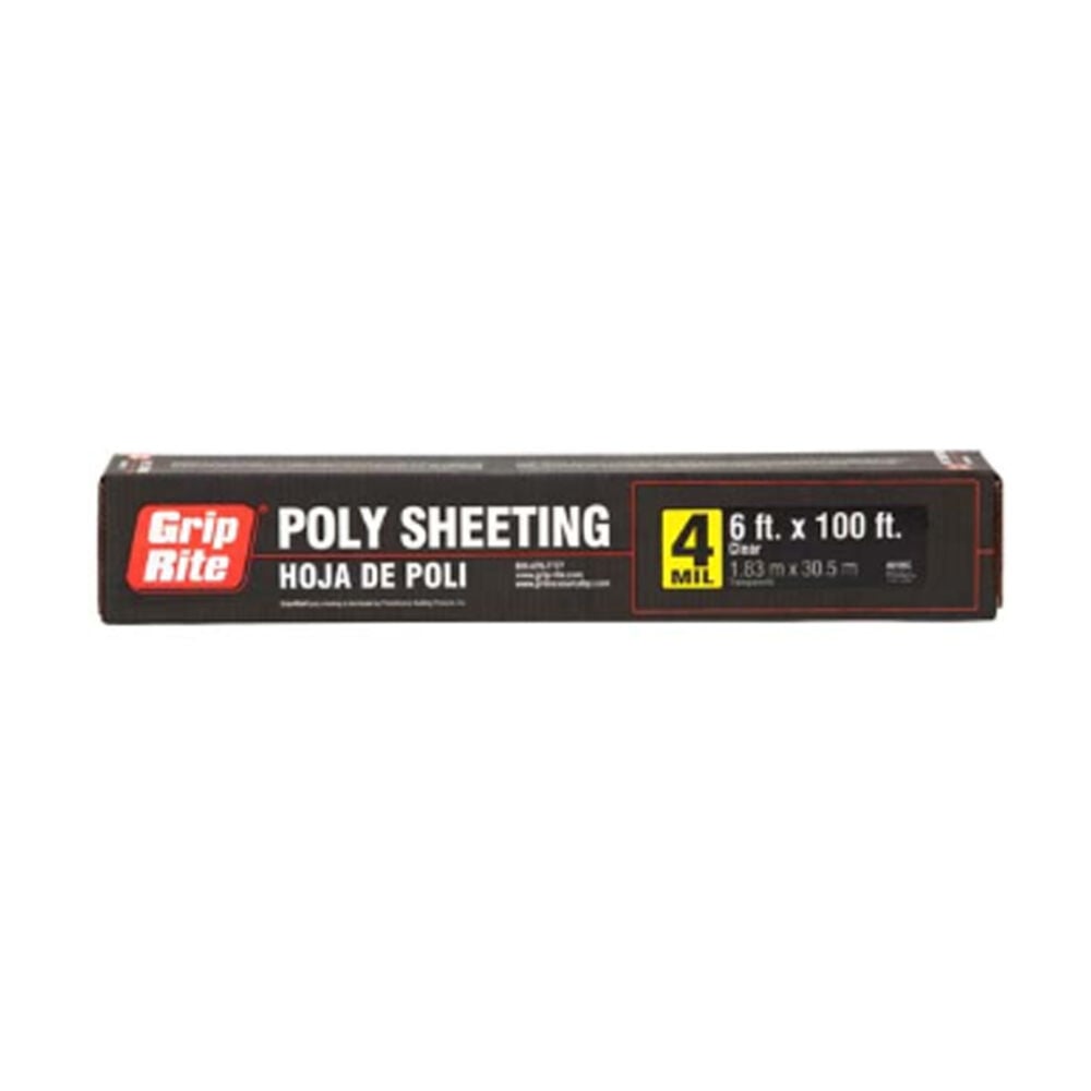image of Poly 4 Mil, Clear, 20FT X 50FT