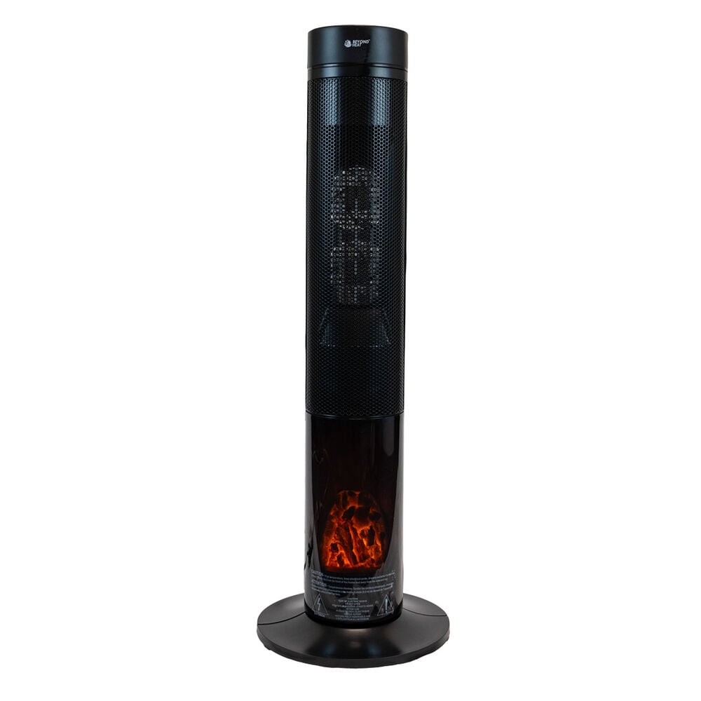 image of Beyond Heat 23-in Black Oscillating Ceramic Tower Heater with Remote Control