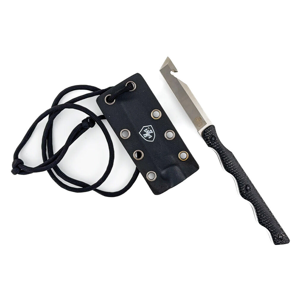 image of The Neck Knife D2 Micarta Handle Tanto