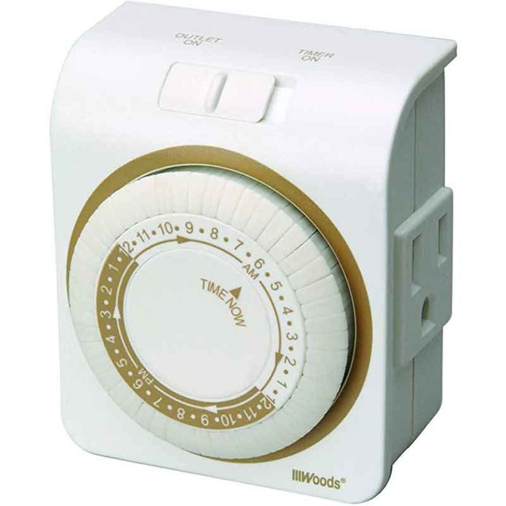 image of Indoor 24 Hour Heavy Duty Plug-In Mechanical Timer