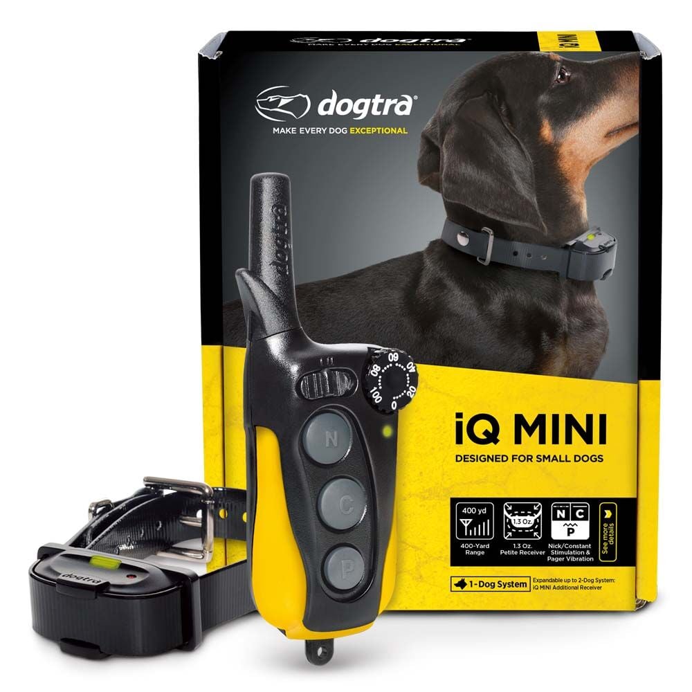 image of iQ MINI Rechargeable Waterproof 400-Yard Remote Dog Training E-Collar