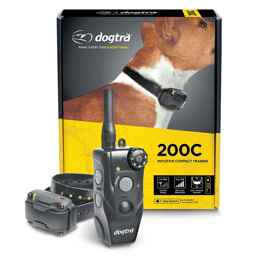 image of 200C Waterproof ½-Mile One-Handed Operation Remote Training Dog E-Collar