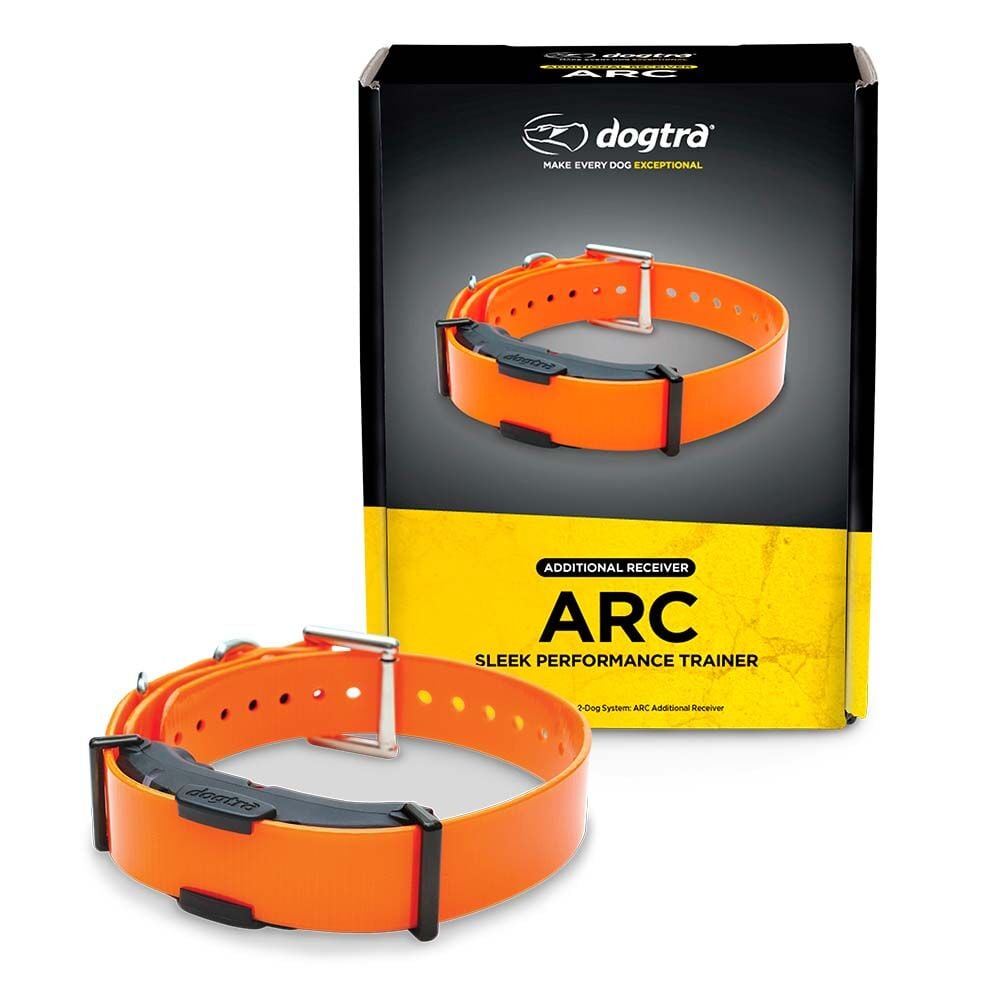 image of ARC Additional Receiver Slim Ergonomic 3/4-Mile Remote Dog Training E-Collar with 127-Level Precise Control via LCD Screen 