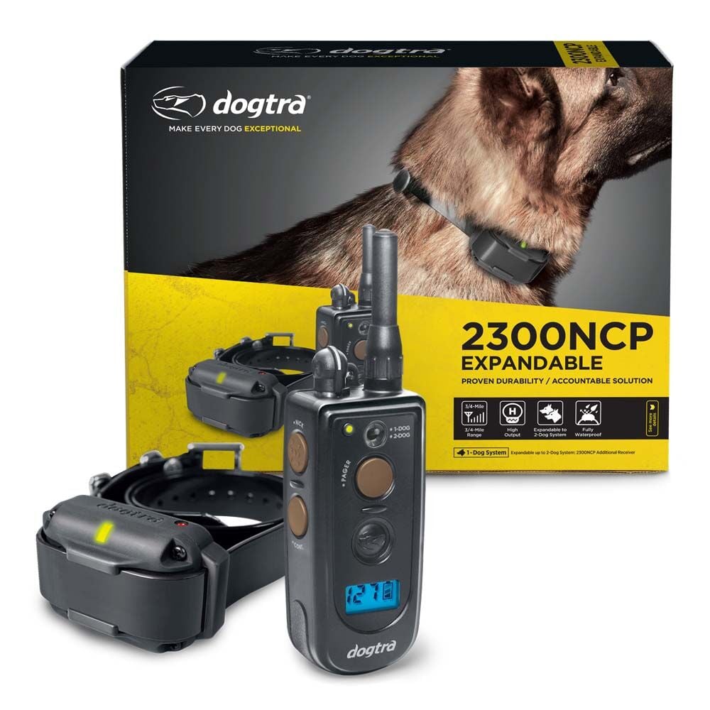 image of 2300NCP Professional Grade High-Output 3/4-Mile 2-Dog Expandable Remote Training E-Collar