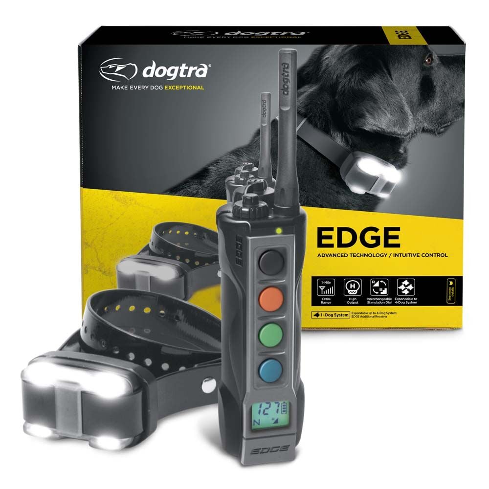 image of EDGE Long Range Remote Dog Training E-Collar with LED Receiver 