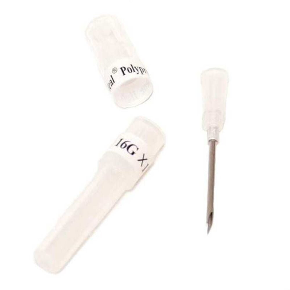 image of Disposable Hub Needle, 16 gauge x 1/2-in, 5 count