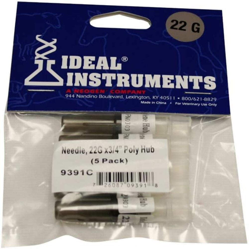 image of Disposable Hub Needle, 22 gauge x 3/4-in, 5 count