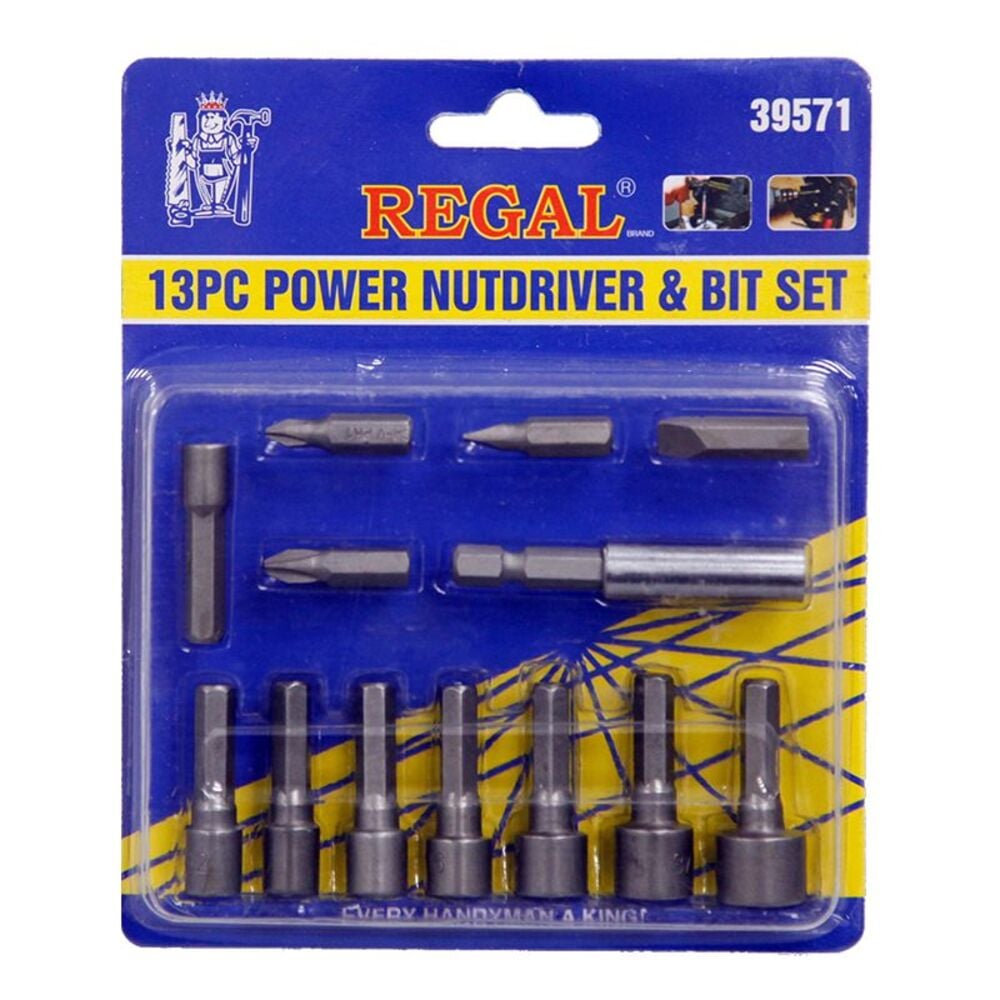 image of 13-Piece Power Nutdriver & Bit Set