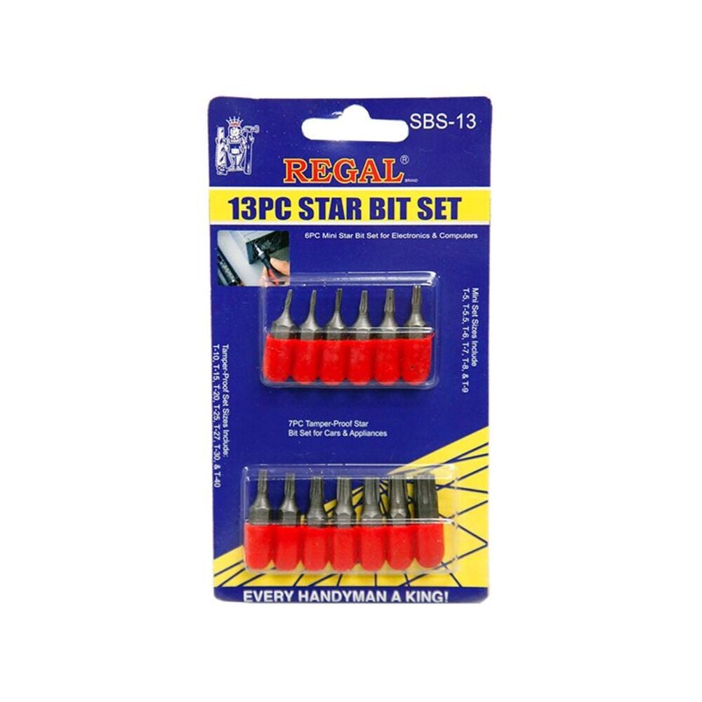 image of 13-Piece Star Bit Set