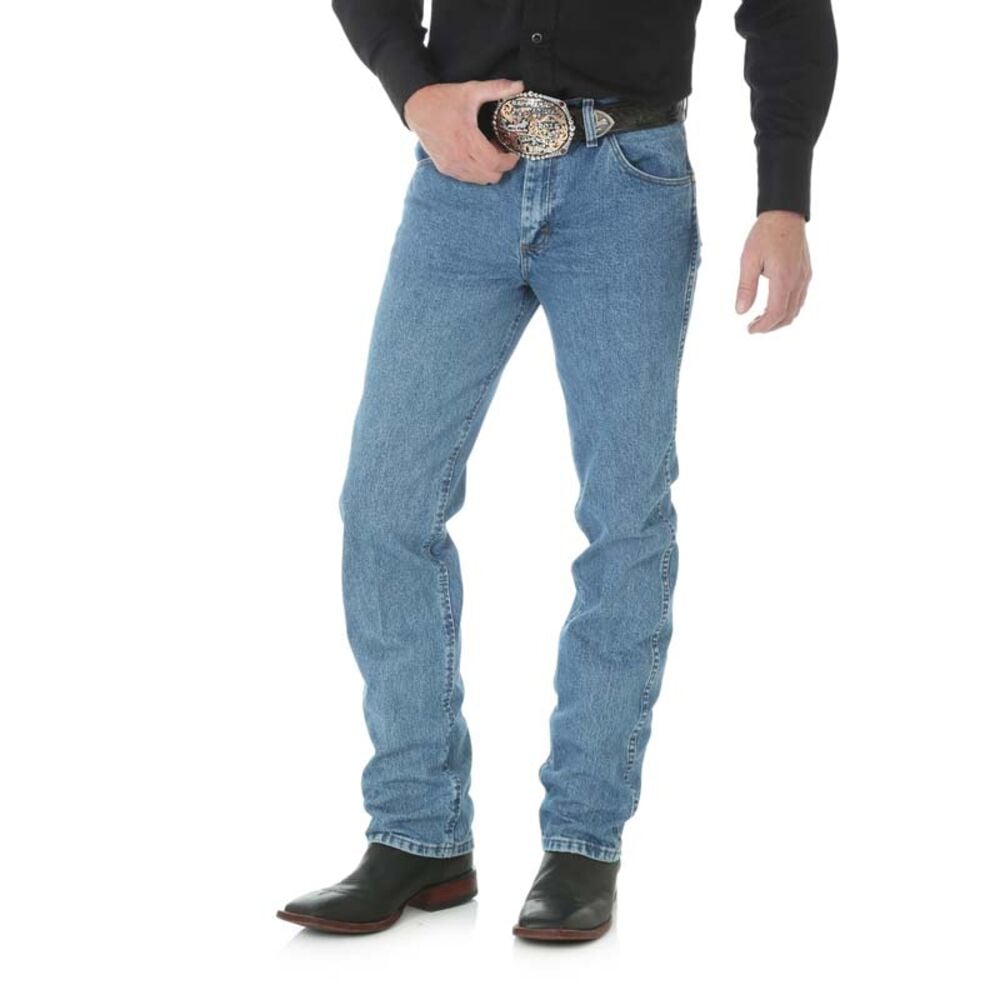 image of Men's Premium Performance Mid Rise Cowboy Cut Slim Fit Jean