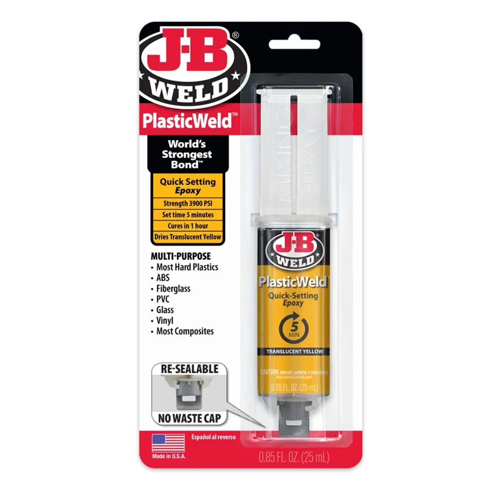 image of PlasticWeld Syringe Quick-Setting Epoxy, 25 mL