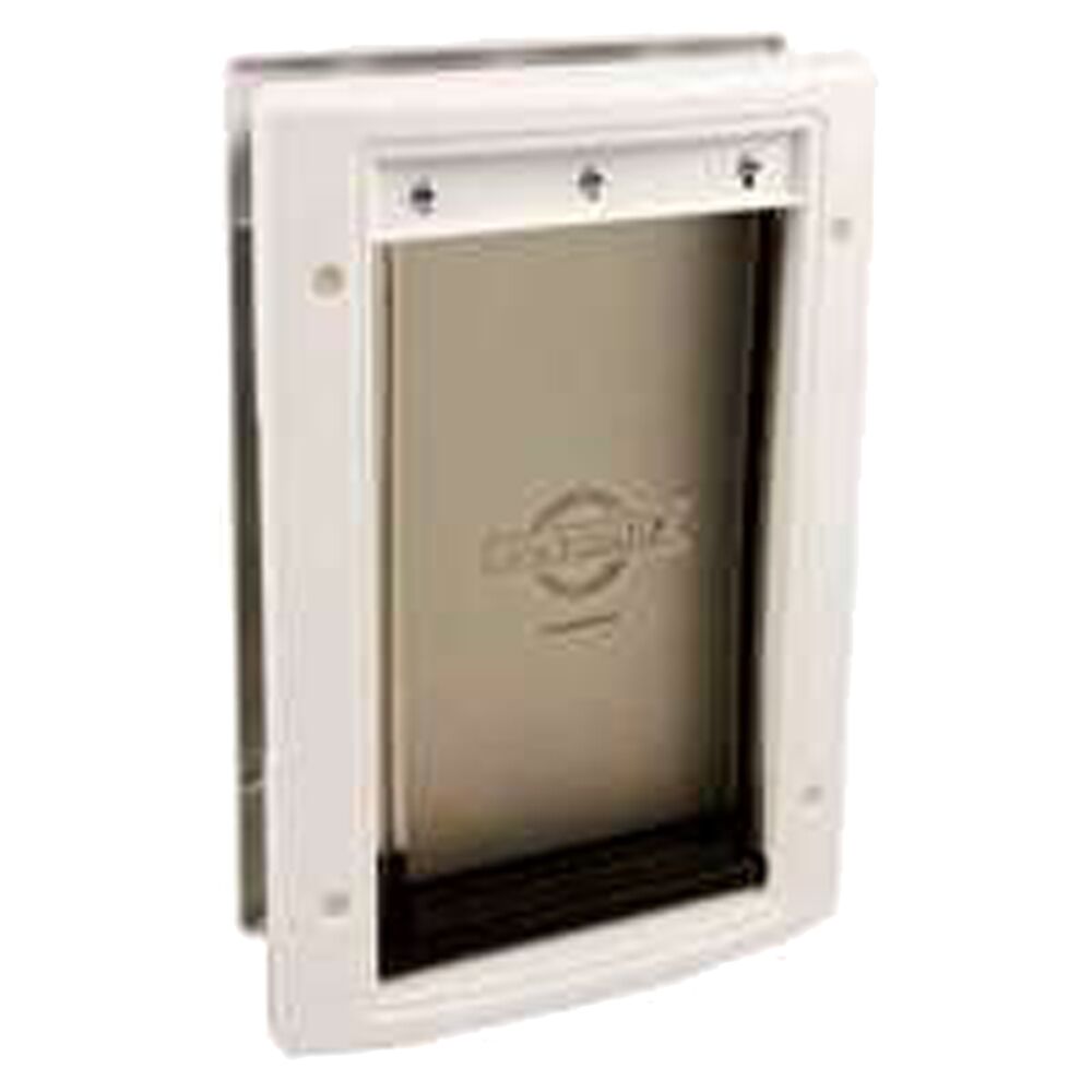 image of Plastic Pet Door, White, Small