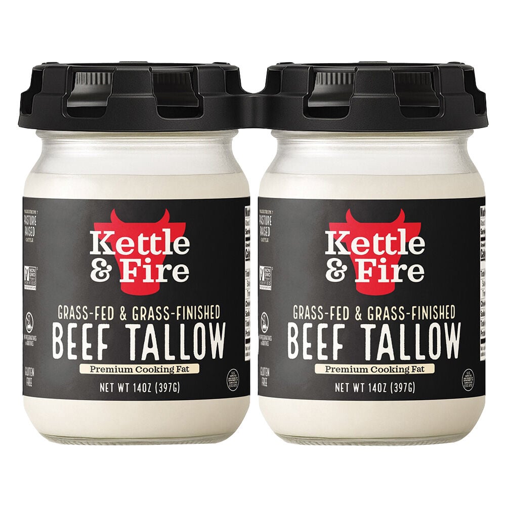 image of Grass-Fed Beef Tallow, 14 oz, 2 pk