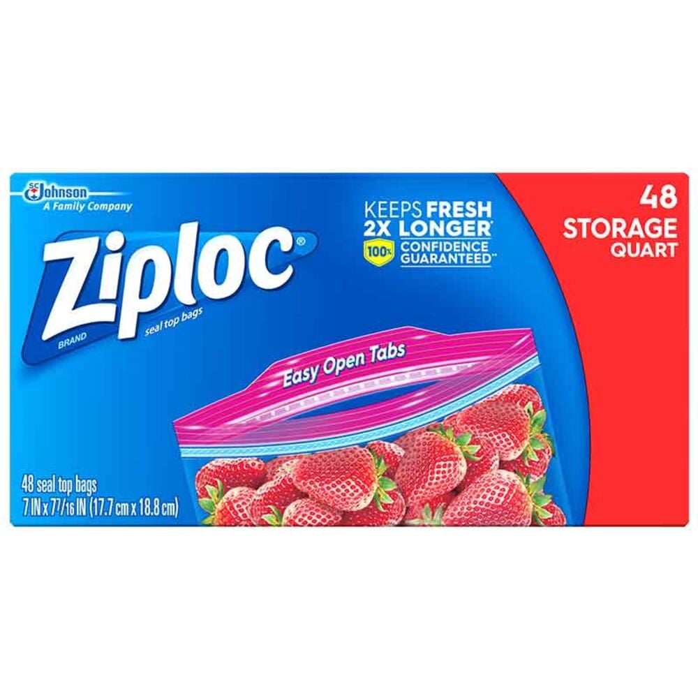 image of Quart Storage Bags, 48 count