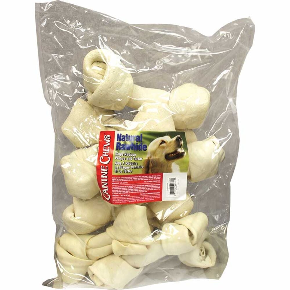 image of Natural Rawhide 7-in Bone, 8 pack