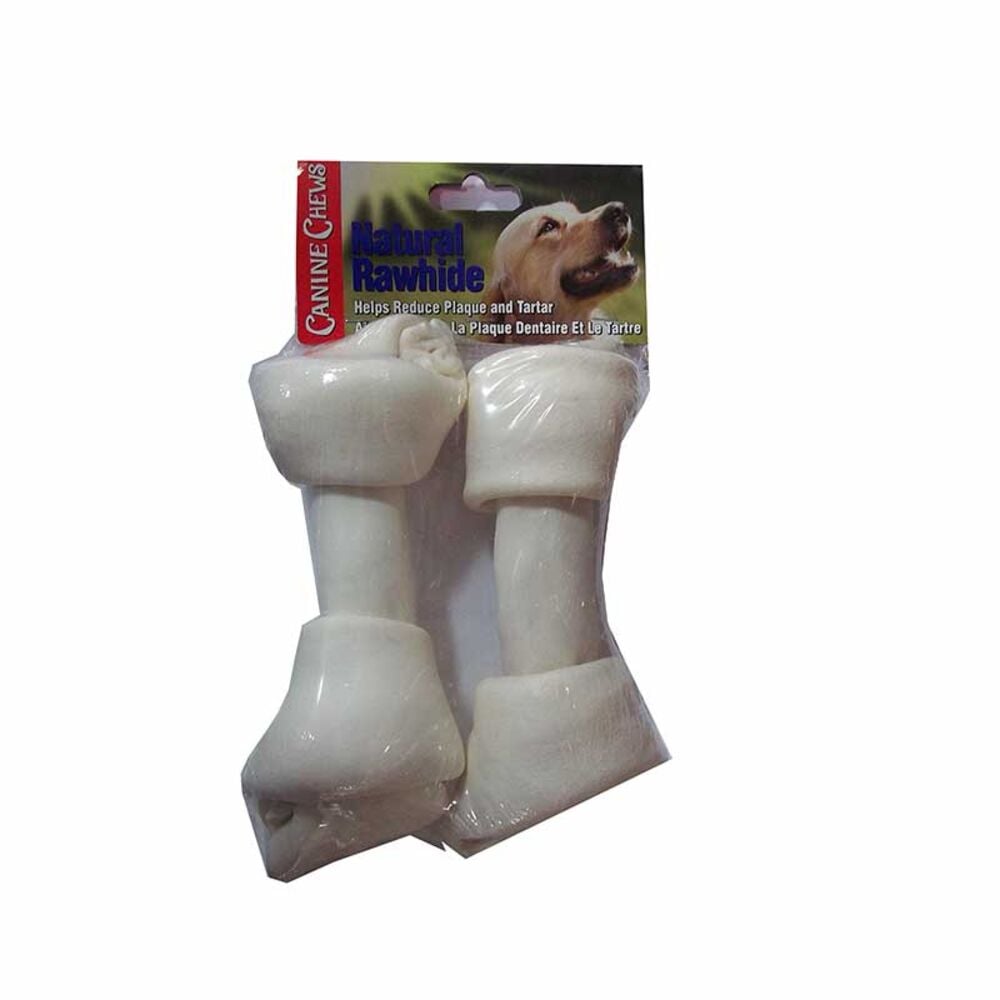 image of Natural Rawhide 8-in Bone, 2 pack