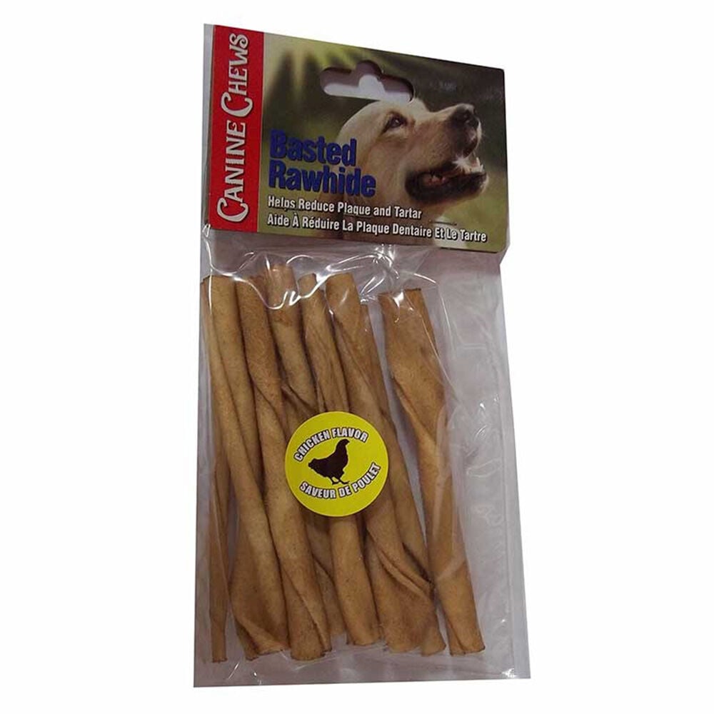 image of Chicken Basted Rawhide 5-in Twists, 10 pack