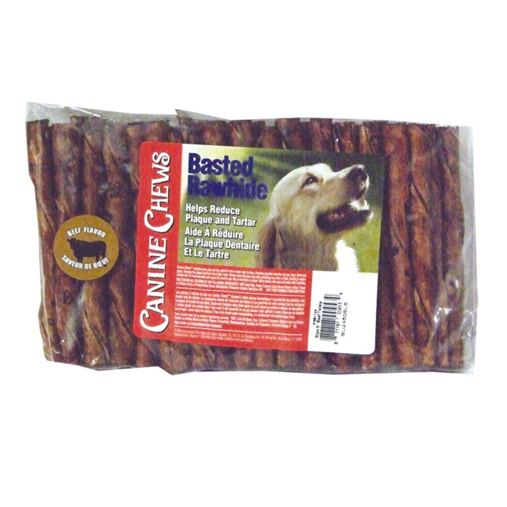 image of Beef Rawhide Twists, 50 pack