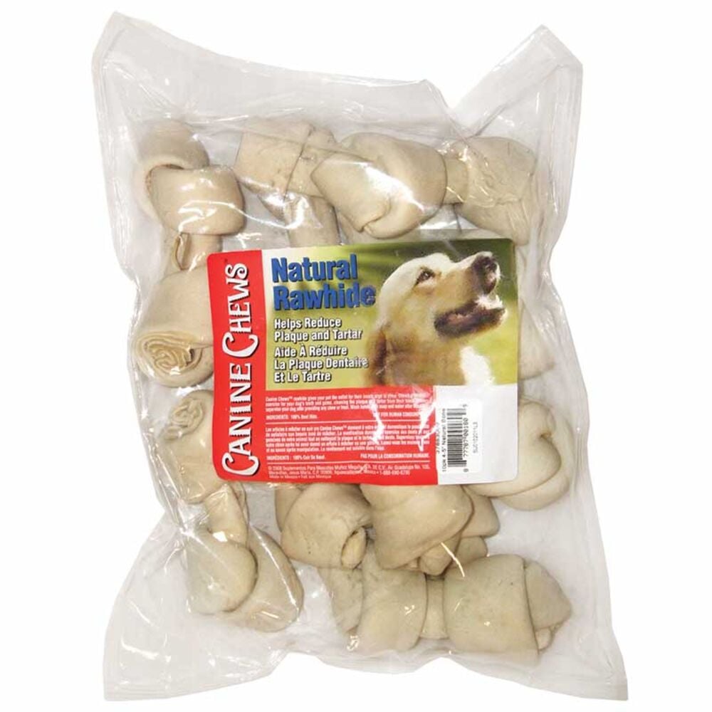 image of Natural Rawhide 5-in Bone, 10 pack