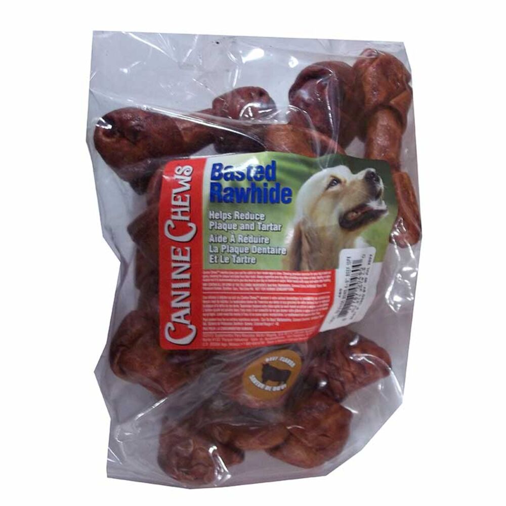 image of Beef Basted Rawhide 5-in Bone, 10 pack