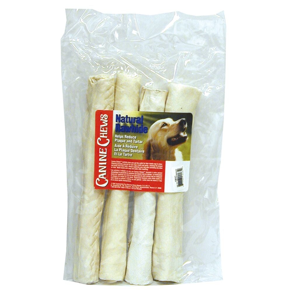 image of 10 in Natural Rawhide, 4 pack