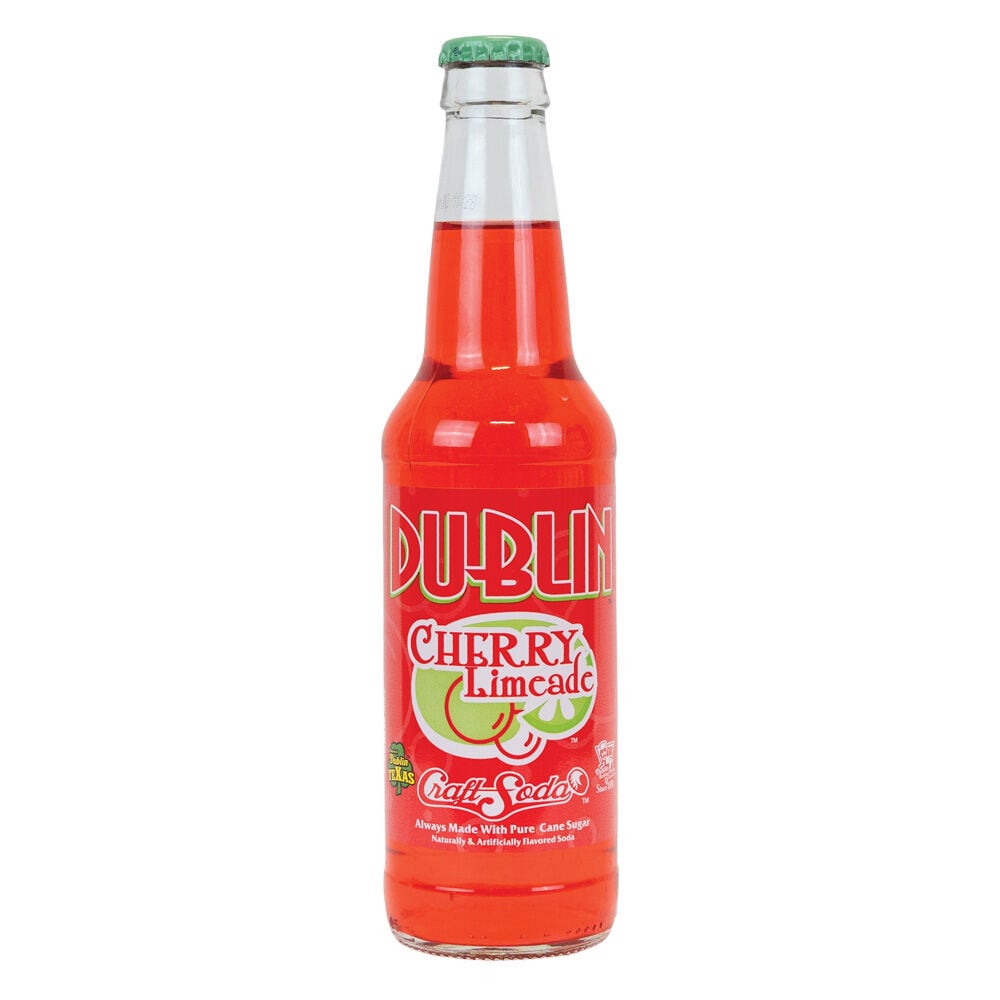 image of Glass Bottled Soda, Cherry Limeade, 12 oz