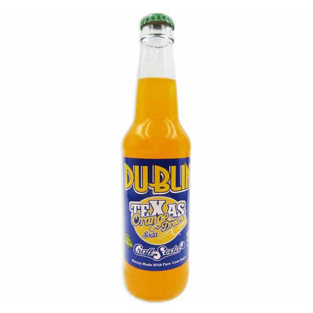 image of Glass Bottled Soda, Orange Dream, 12 oz