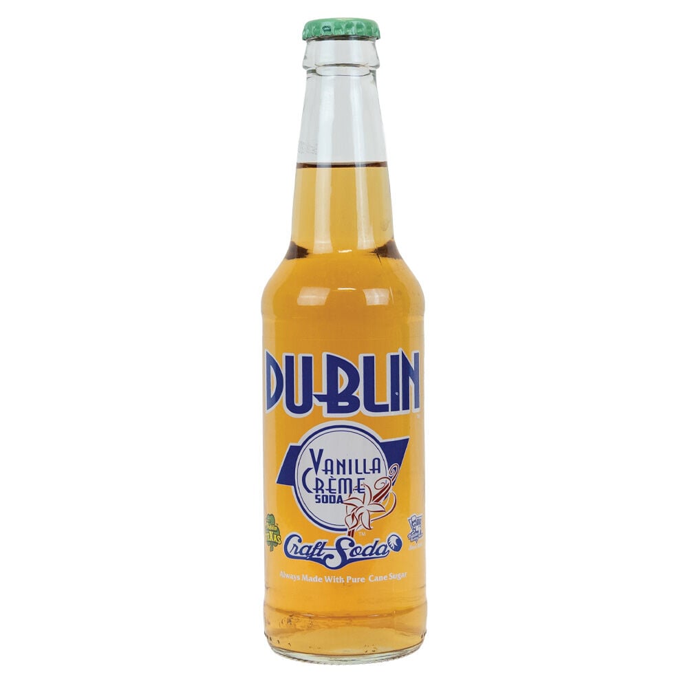 image of Glass Bottled Soda, Vanilla Cream, 12 oz