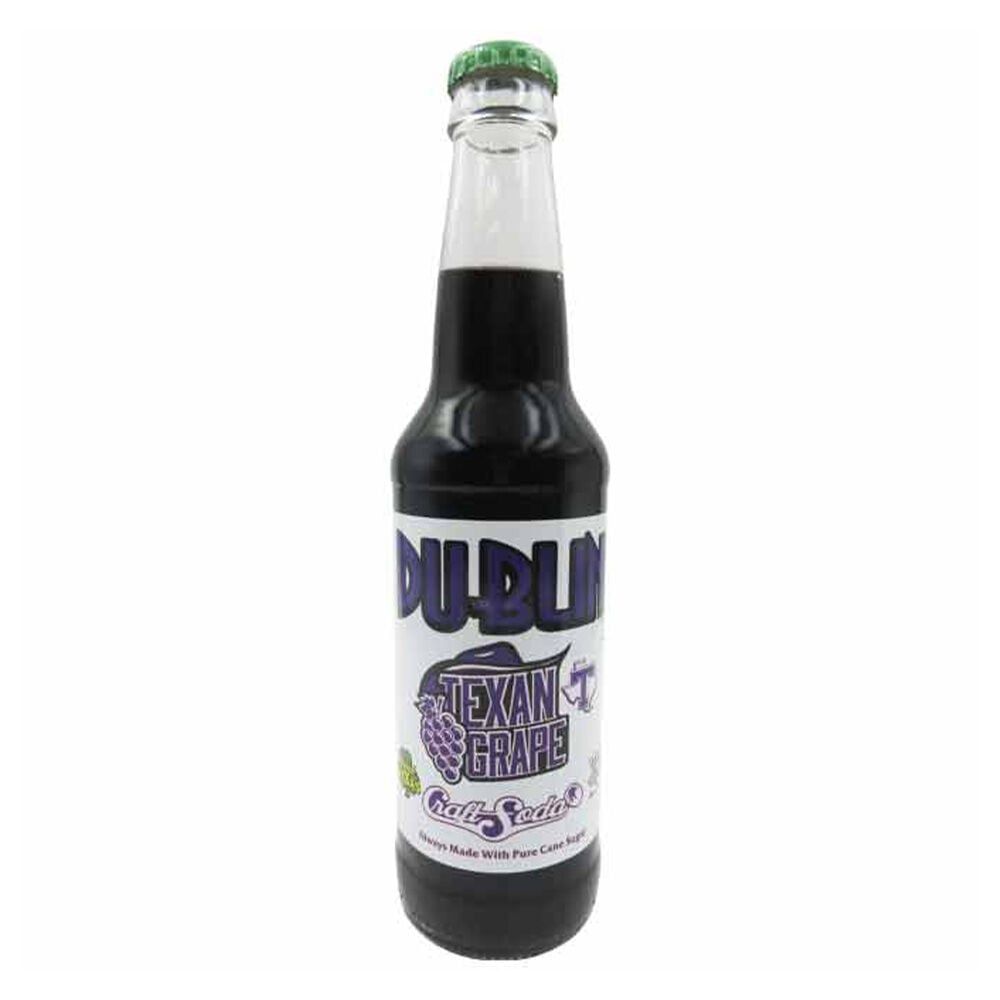 image of Glass Bottled Soda, Retro Grape, 12 oz
