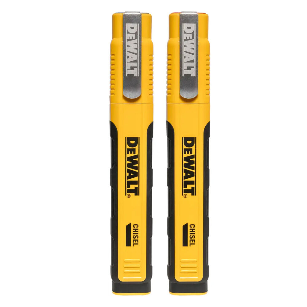 image of Black and Red Chisel Tip Jobsite Ink Marker. 2 pk