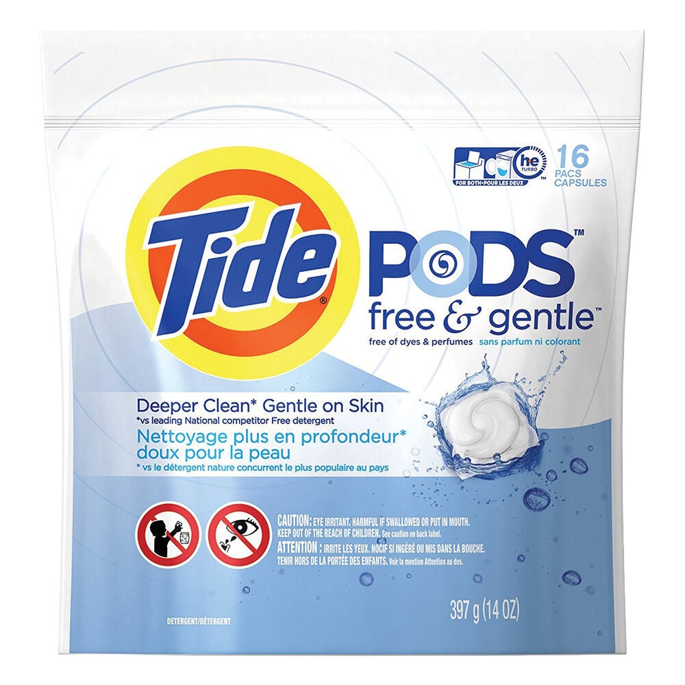 image of Free and Gentle Laundry Detergent Pods, 16 ct