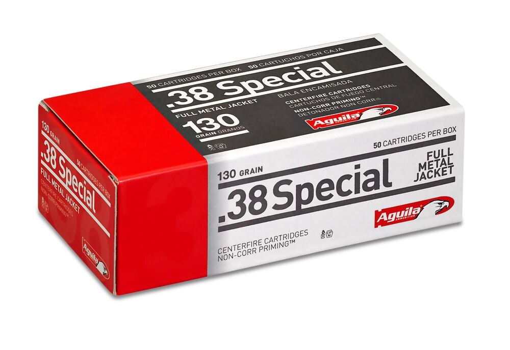 image of .38 Special 130 Grain FMJ Handgun Ammunition, 50 rounds