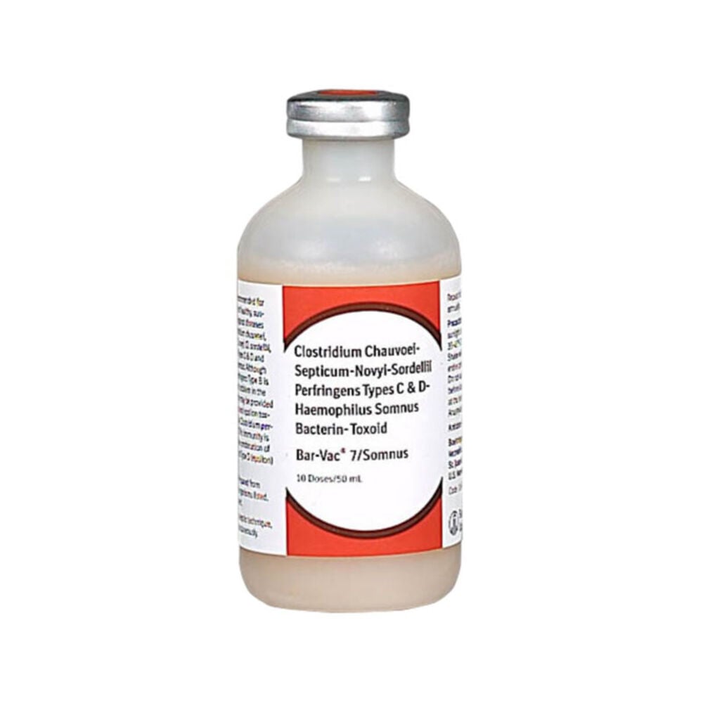 image of Bar Vac 7/Somnus Cattle Vaccine 10 Dose