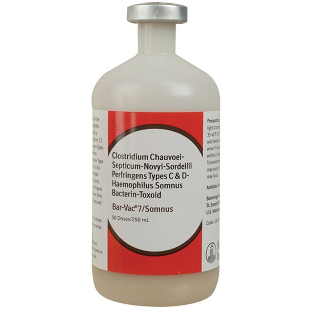 image of Bar Vac 7/Somnus Cattle Vaccine 50 Dose
