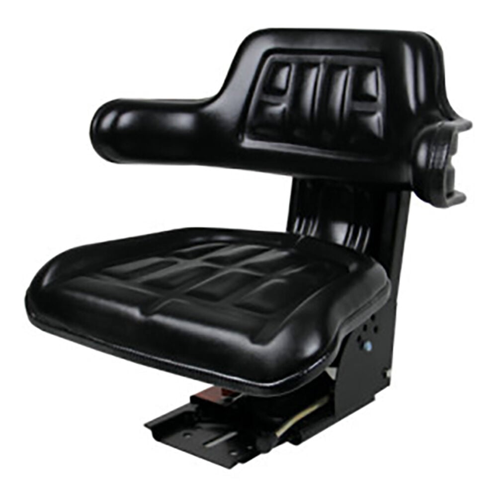 image of Universal Tractor Seat with Adjustable Suspension- Black