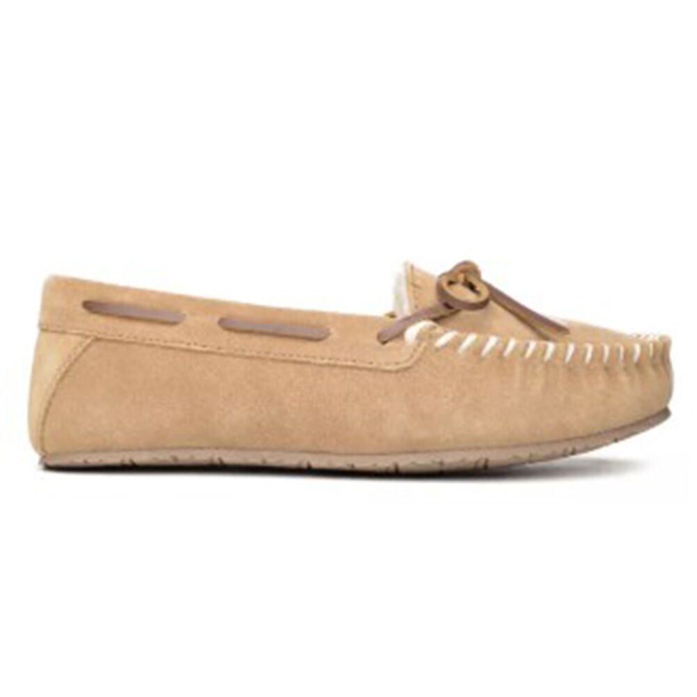 image of Women's Comfy Moc Moccasin Slippers- Cinnamon